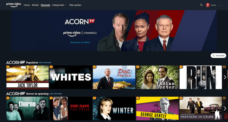 Acorn TV op Amazon Prime Video Channels
