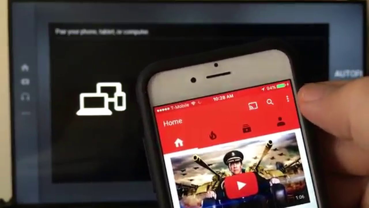 ALL iPhones: How to Cast / Pair YouTube App to Smart TV ...