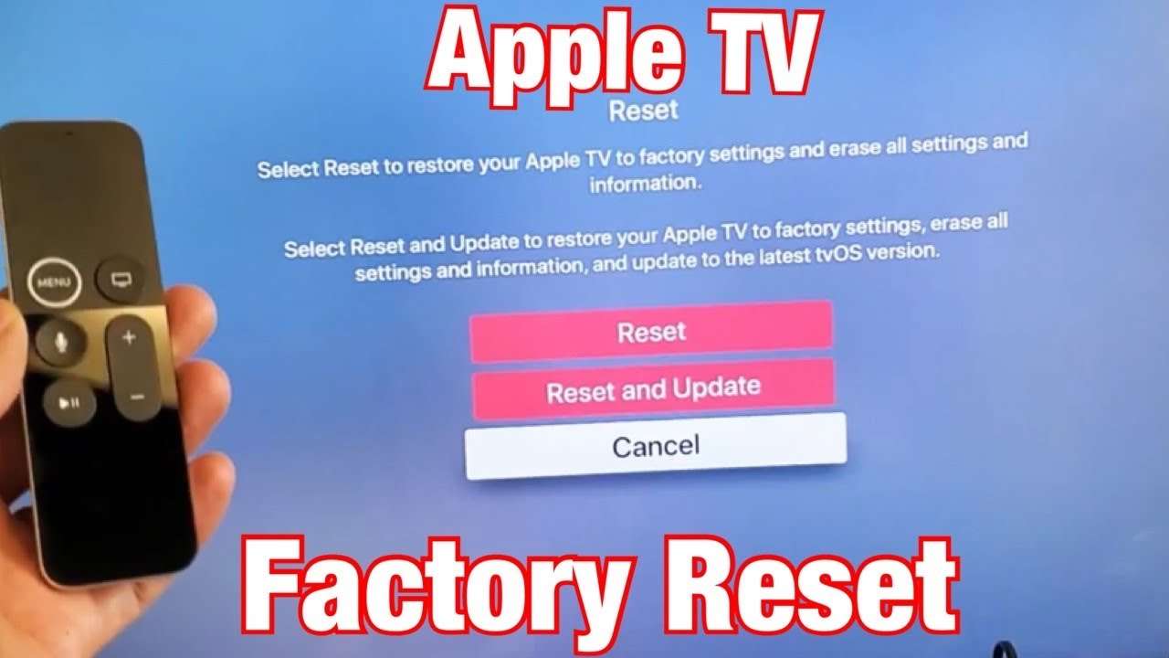 Apple TV 4K: How to Factory Reset Back to Original Default Settings ...