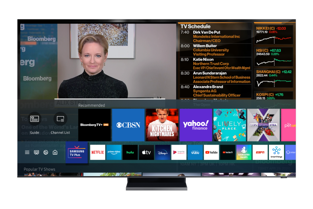 BloombergTV+ Uses Zixi to Stream in 4K UHD to Samsung SmartTVs