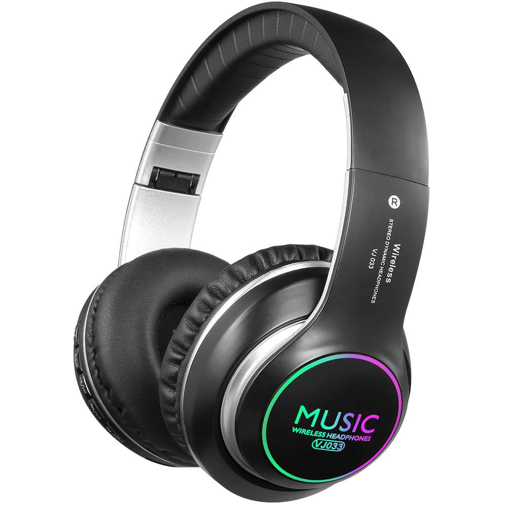 Blueteeth Headphones with Mic, Portable Wireless Headphones with Hide ...