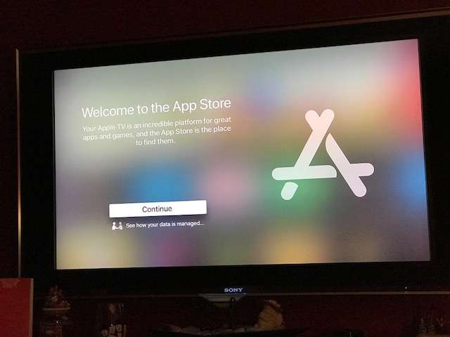 Canât access App Store on Apple TV 4
