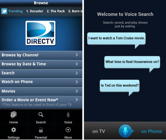 DirecTV Android App updated to version 2.5, enables voice search ...