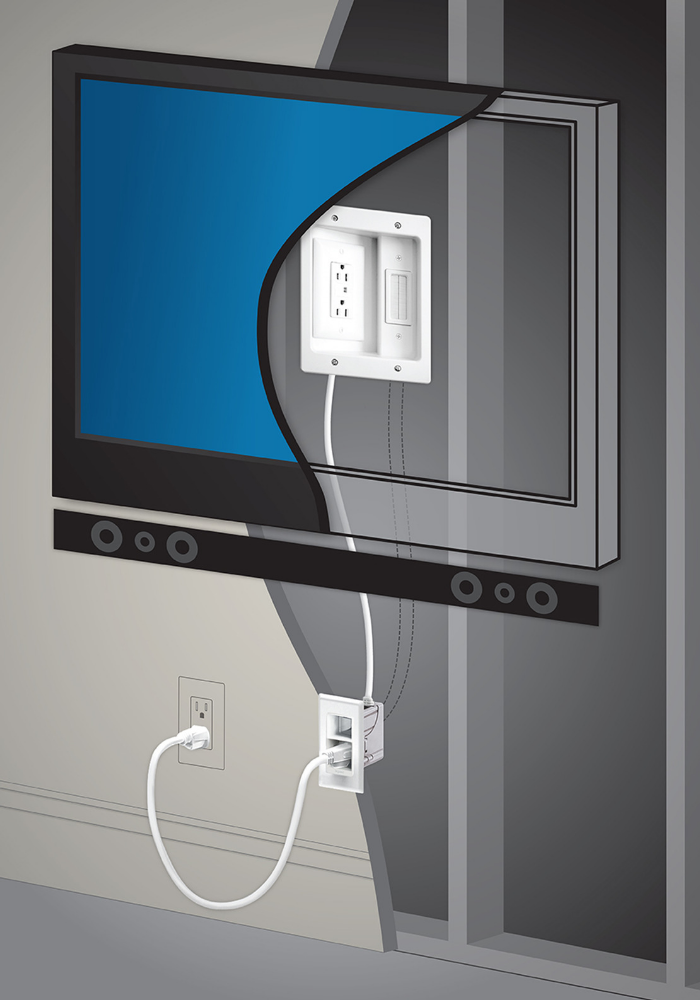 Hide Cables Easily For A Wall