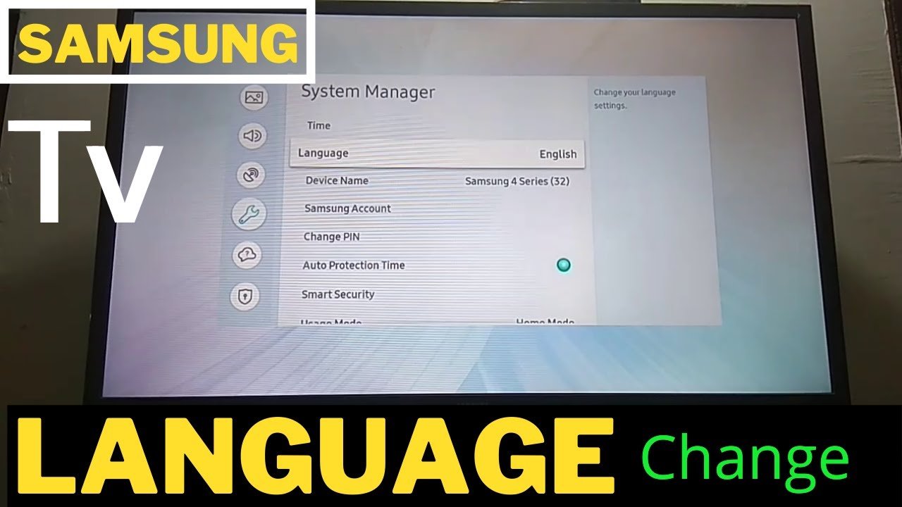 How To Change Default Language In Samsung Smart TV ...