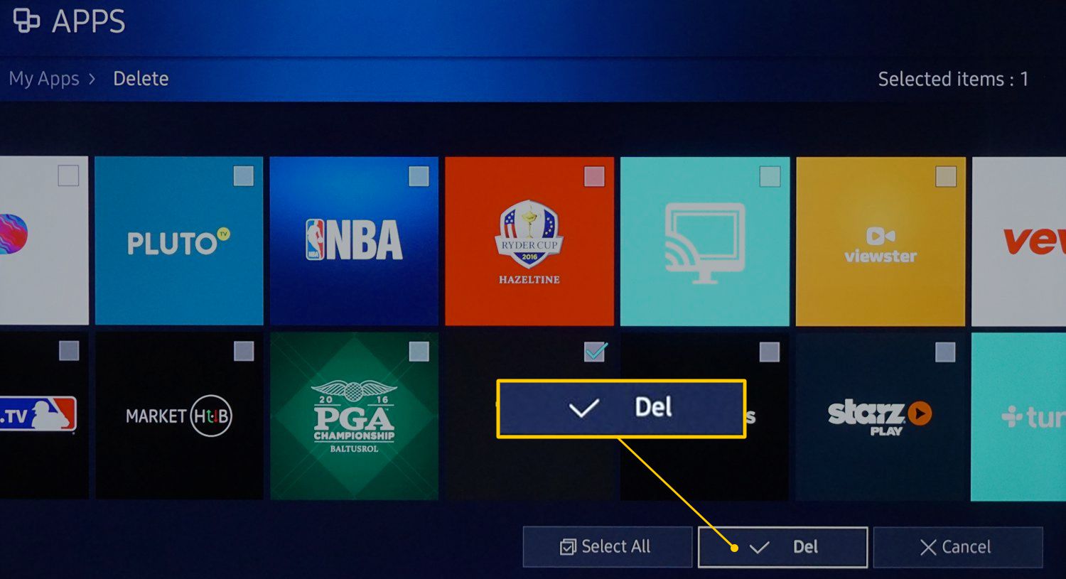 How To Delete Apps On Samsung TV 2014