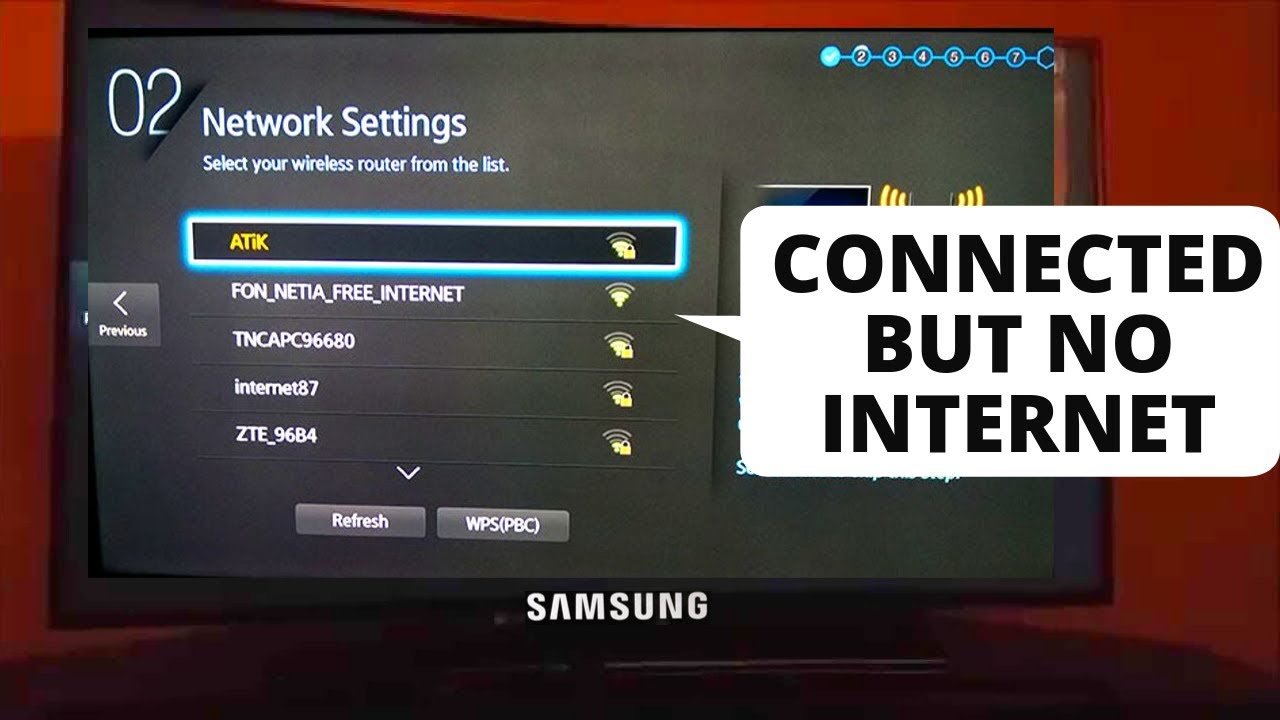 How to Fix Samsung TV Connected to WiFi But No Internet ...