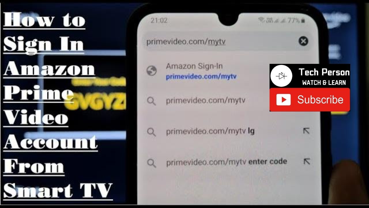 How to Sign In Amazon Prime Video Account from Smart TV ...