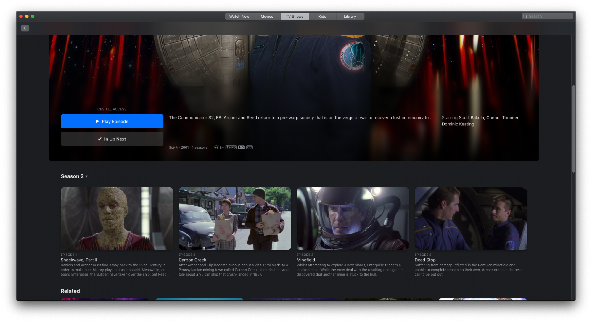 How to watch specific episode of tv show on Mac OS Apple TV app ...
