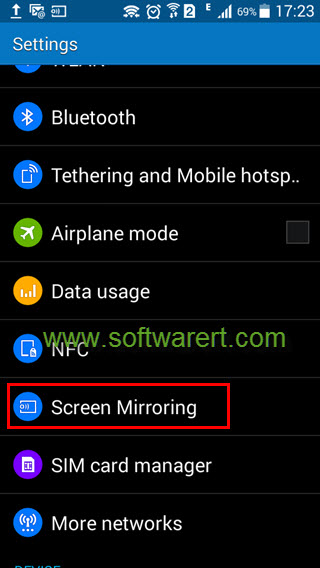 Mirror Samsung phone on TV using screen mirroring