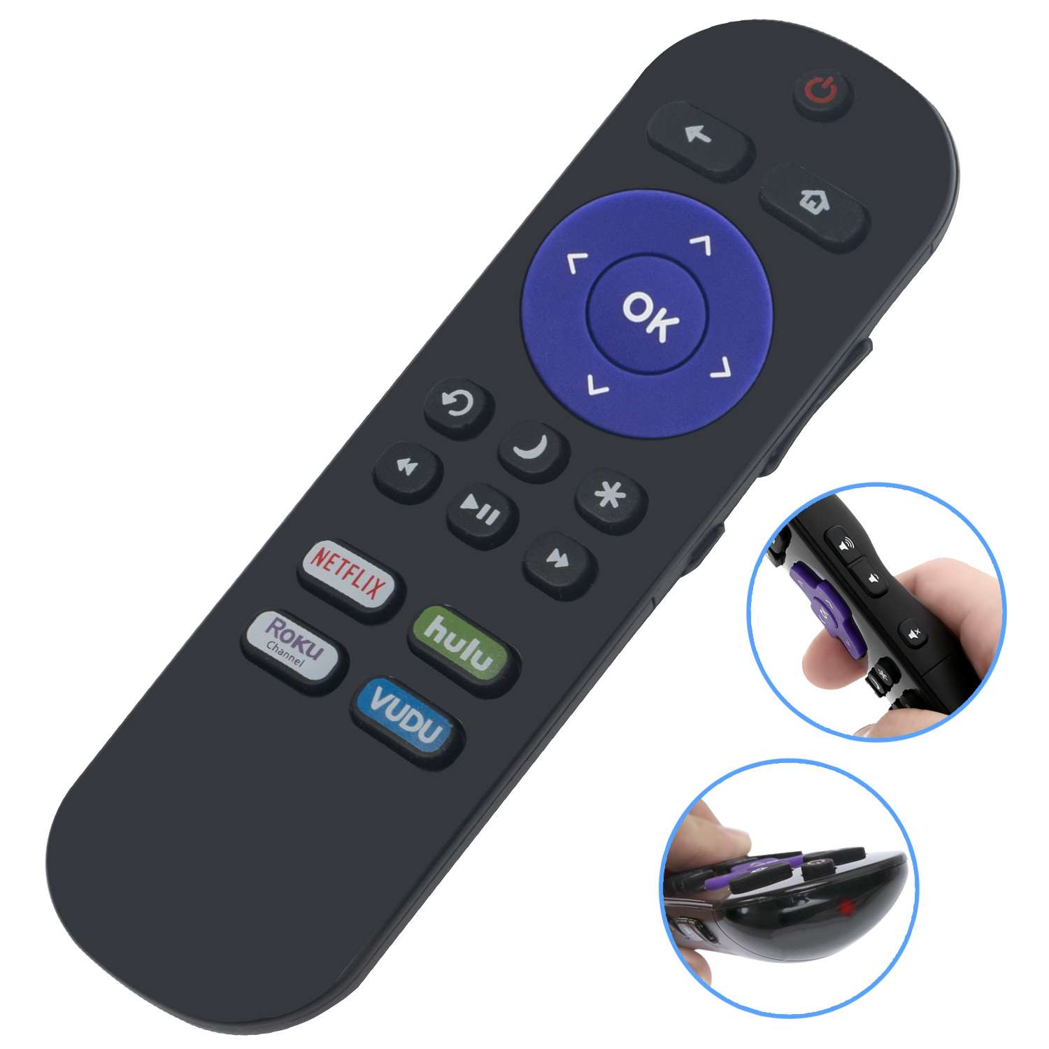 New Replaced Remote Control fit for Hisense Roku TV 43R6E 40H4C ...