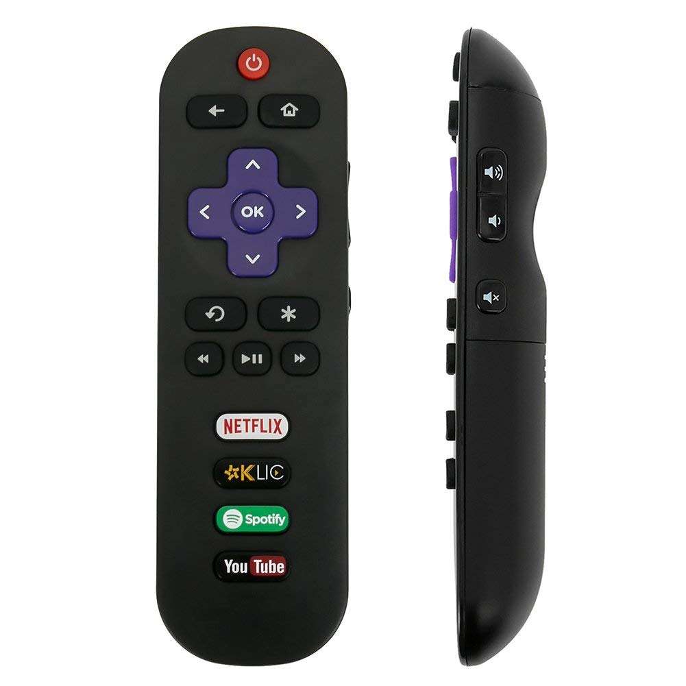 Replaced TCL Roku RC280 Remote Control with Netflix KLIC Spotify ...