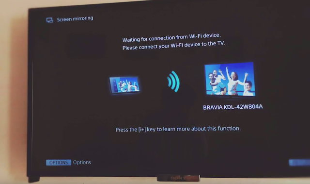 Screen Mirroring Samsung to Sony TV