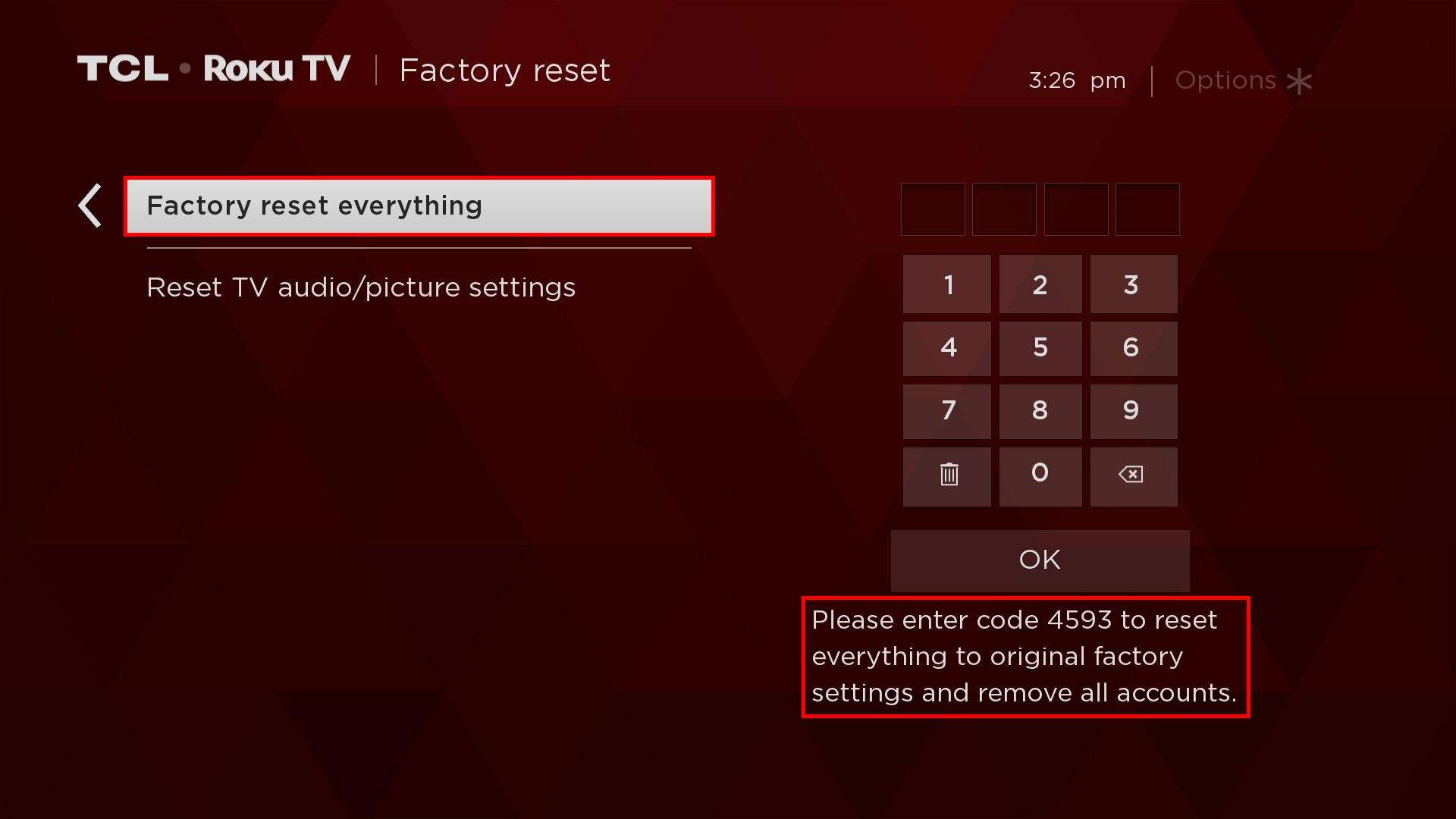 TCL  How to Perform a Factory Reset on your TCL Roku TV