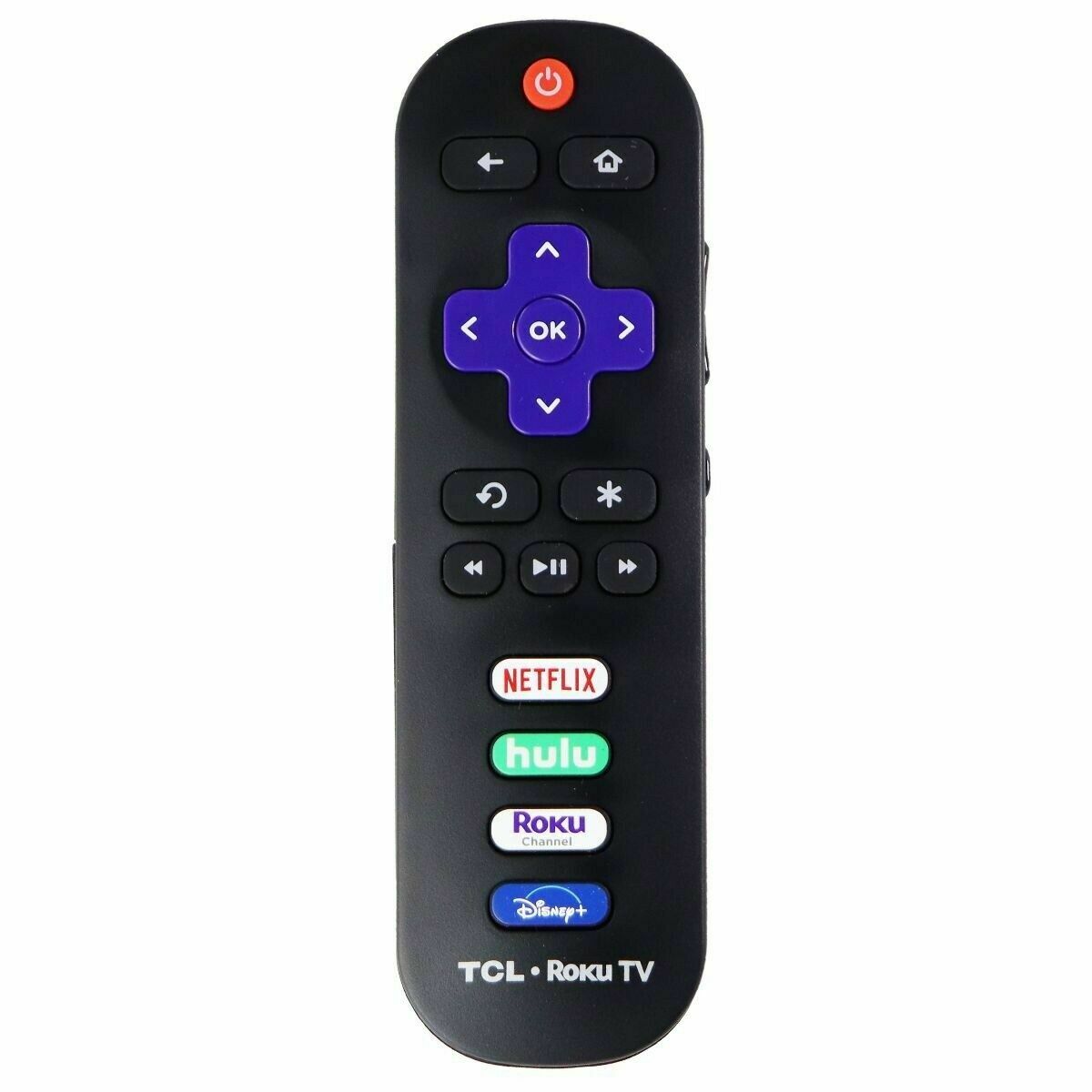 TCL Roku TV Remote Control with Netflix/Hulu/Roku/Disney+ ...