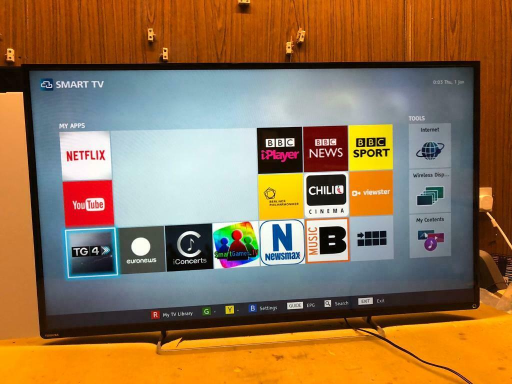 Toshiba 47â? LED Smart TV wifi Apps Netflix Youtube (Read ...