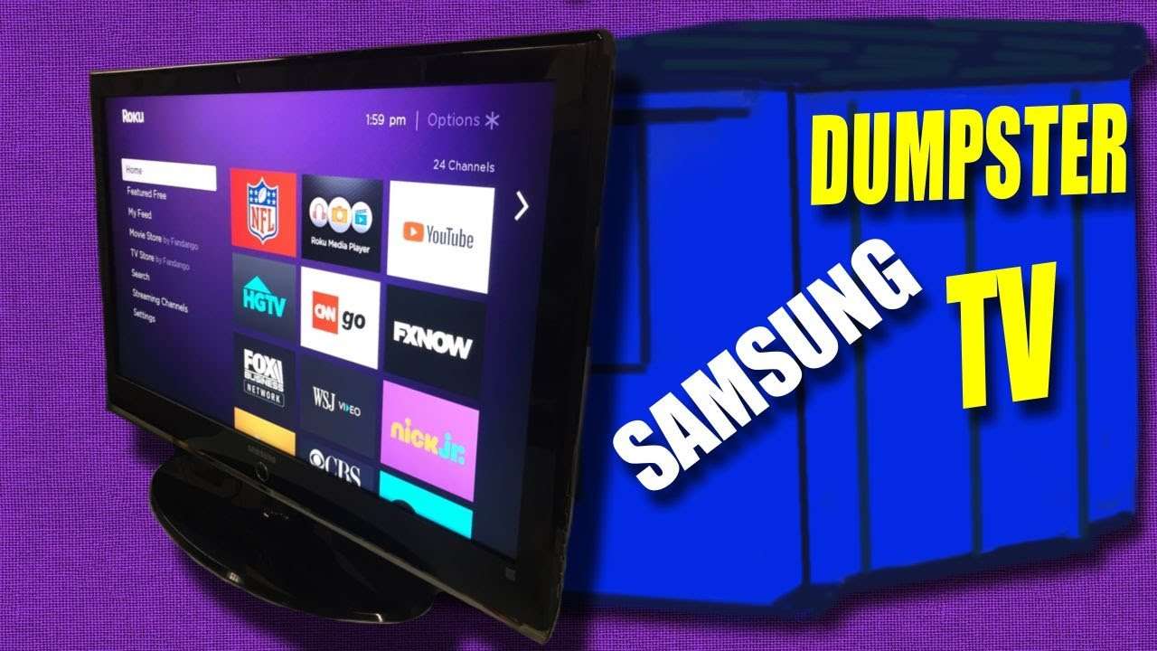 Trash Picked Samsung TV Repair and Refurbish