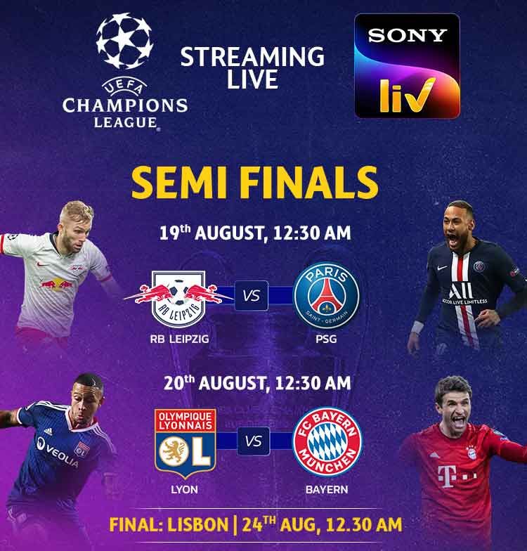 UEFA Champions League Semi Finals Match Live On Sony Pictures Sports ...