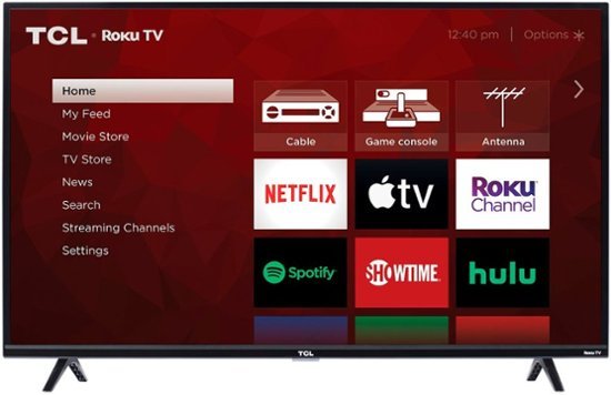 Where is the power button on tcl roku tv?