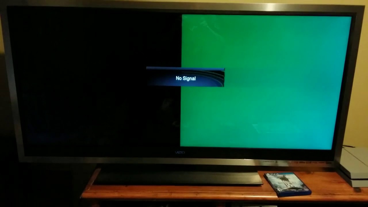 Why is my vizio tv screen green